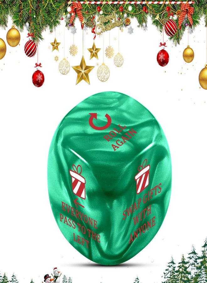 Perleddom 2025 Christmas Santa Swap Gift Exchange Dice Christmas Stocking Stuffers for Men Women Funny Gag Gift for Teens Boys Girls Party Exchange Gifts White Elephant Dice for Family Party - Image 1